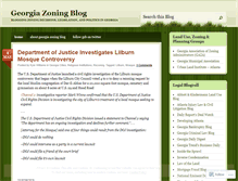 Tablet Screenshot of georgiazoningblog.wordpress.com