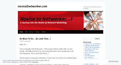 Desktop Screenshot of novice2networker.wordpress.com