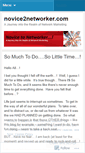 Mobile Screenshot of novice2networker.wordpress.com