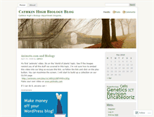 Tablet Screenshot of cathkinbioblog.wordpress.com