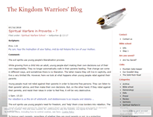 Tablet Screenshot of kingdomwarriors.wordpress.com