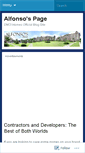 Mobile Screenshot of alfonsospage.wordpress.com