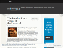Tablet Screenshot of afollower313.wordpress.com