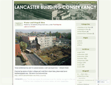 Tablet Screenshot of lancasterbuildingconservancy.wordpress.com