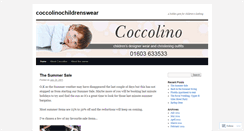 Desktop Screenshot of coccolinochildrenswear.wordpress.com