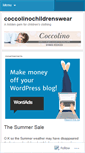Mobile Screenshot of coccolinochildrenswear.wordpress.com