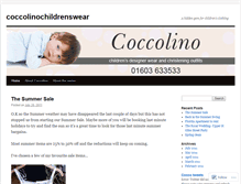 Tablet Screenshot of coccolinochildrenswear.wordpress.com