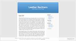 Desktop Screenshot of leatherrecliners.wordpress.com