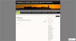 Desktop Screenshot of chiclanero.wordpress.com