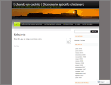 Tablet Screenshot of chiclanero.wordpress.com
