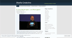 Desktop Screenshot of disenocreactivo.wordpress.com