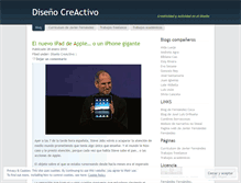Tablet Screenshot of disenocreactivo.wordpress.com
