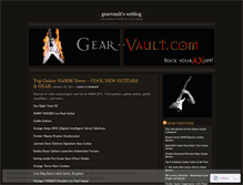 Tablet Screenshot of gearvault.wordpress.com