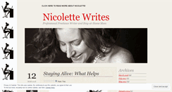 Desktop Screenshot of nicolettewrites.wordpress.com