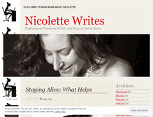 Tablet Screenshot of nicolettewrites.wordpress.com