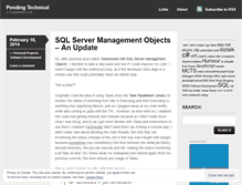 Tablet Screenshot of pendingtech.wordpress.com