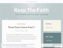 Tablet Screenshot of ekeepthefaith.wordpress.com