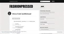 Desktop Screenshot of fashionpressed.wordpress.com