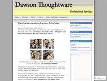 Tablet Screenshot of dawsonthoughtware.wordpress.com