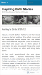 Mobile Screenshot of inspiringbirthstories.wordpress.com