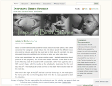 Tablet Screenshot of inspiringbirthstories.wordpress.com
