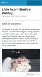 Mobile Screenshot of littleacornstudio.wordpress.com