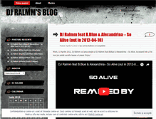 Tablet Screenshot of djralmm.wordpress.com