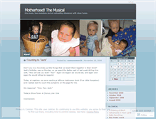 Tablet Screenshot of motherhoodthemusical.wordpress.com