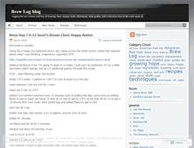 Tablet Screenshot of brewlogblog.wordpress.com