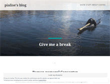 Tablet Screenshot of pialise.wordpress.com