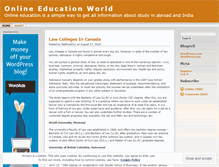 Tablet Screenshot of educationworldonline.wordpress.com