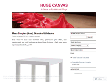 Tablet Screenshot of hugecanvas.wordpress.com