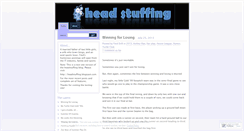 Desktop Screenshot of headstuffing.wordpress.com