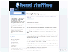 Tablet Screenshot of headstuffing.wordpress.com