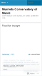 Mobile Screenshot of murrietaconservatory.wordpress.com
