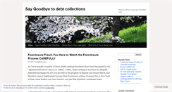 Desktop Screenshot of goodbyedebtcollections.wordpress.com