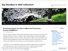 Tablet Screenshot of goodbyedebtcollections.wordpress.com