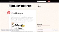 Desktop Screenshot of godaddycoupon2013.wordpress.com