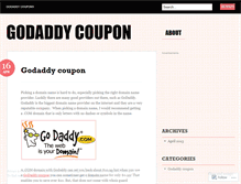 Tablet Screenshot of godaddycoupon2013.wordpress.com