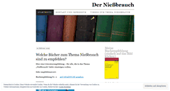 Desktop Screenshot of niessbrauch.wordpress.com