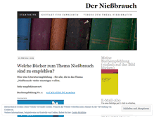 Tablet Screenshot of niessbrauch.wordpress.com