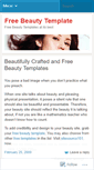 Mobile Screenshot of freebeautytemplate09.wordpress.com