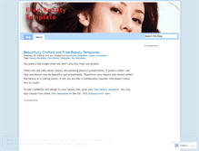 Tablet Screenshot of freebeautytemplate09.wordpress.com