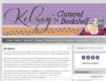 Tablet Screenshot of kelseysclutteredbookshelf.wordpress.com