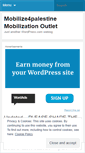 Mobile Screenshot of mobilize4palestine.wordpress.com