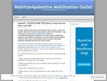 Tablet Screenshot of mobilize4palestine.wordpress.com