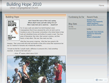 Tablet Screenshot of buildinghope2010.wordpress.com