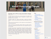 Tablet Screenshot of abolishprescriptioncharges.wordpress.com