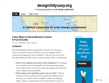 Tablet Screenshot of designodyssey.wordpress.com