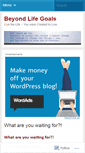 Mobile Screenshot of beyondlifegoals.wordpress.com